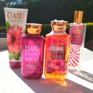 NWT Oahu Coconut Sunset 4 pc Set